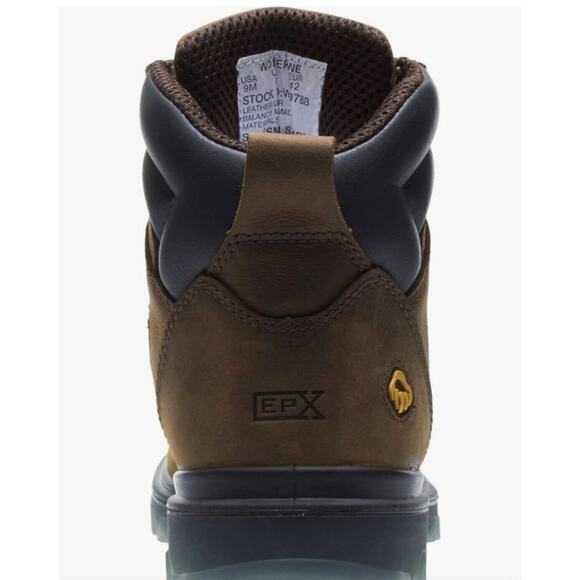 Wolverine Men’s I-90 Mid Carbon Max Waterproof Work Boots, Size 10 EW
